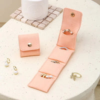 Fashion Velvet Jewelry Display Bag Container Foldable Necklace Ring Packing Bag Storage Case Earrings Organizer Jewelry Packing Quick Pick Grocers