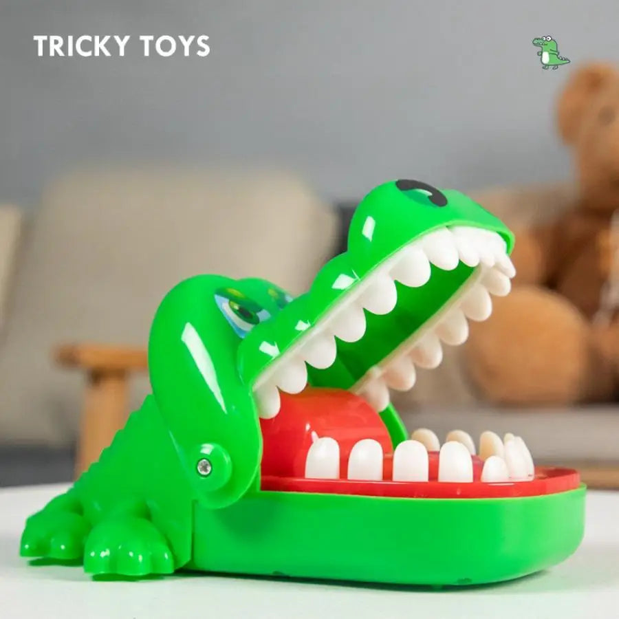 Crocodile Teeth Toys Game for Kids Crocodile Biting Finger Dentist Games Funny Toys for Children Adult Stress Relief Prank Toys Econic Blanks