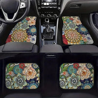 Car Floor Carpet Set of 4 Piece Persian Rug Design Auto Interior Floor Mats Durable Front & Rear Carpets for Car Truck S Quick Pick Grocers