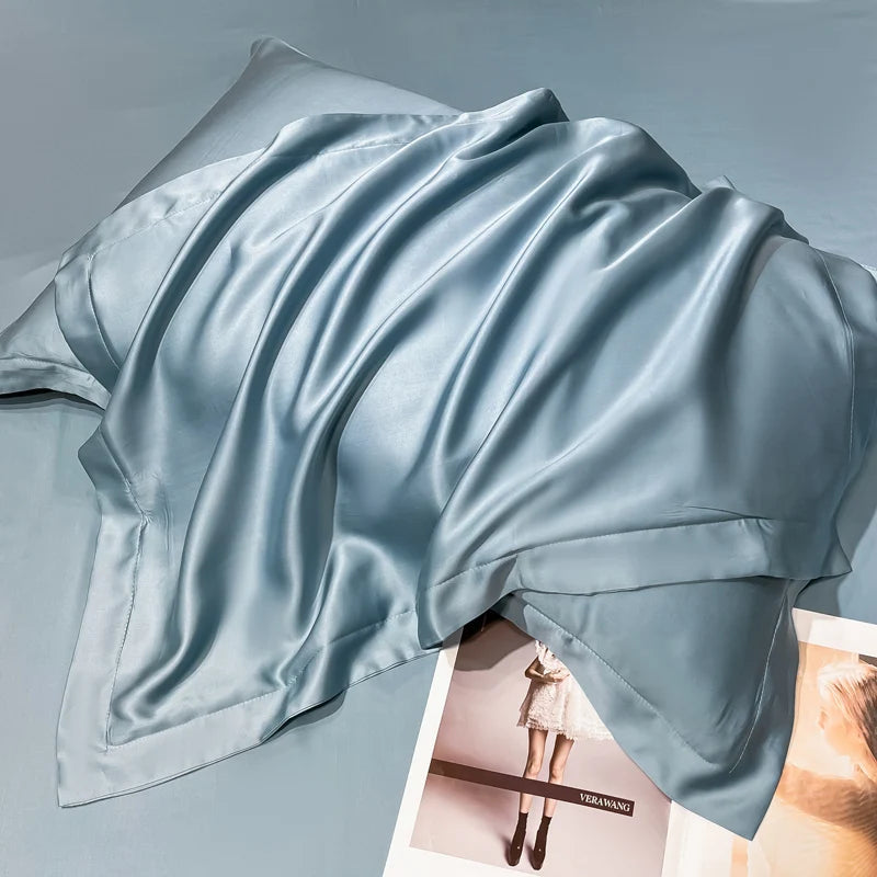 Natural Mulberry Silk Duvet Cover Comfortable Solid Color Quilt Cover Single Double King Size Comforter Cover Soft Skin Friendly Quick Pick Grocers
