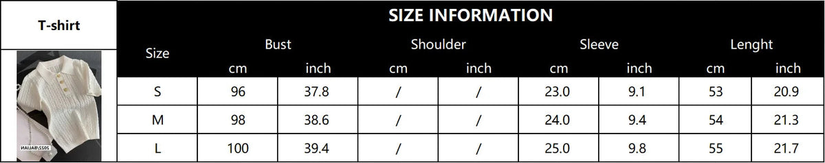 Ice Silk Polo Shirt Knitted Short Sleeve T-Shirt Summer Chic Thin Unique Jacquard Women Tops 2026 Korean Style Women’s Clothing Quick Pick Grocers