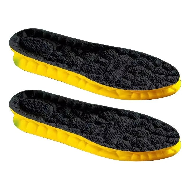 4D Cloud Technology PU Sole Sports Insoles For Shoes Soft Breathable Shock Absorption Cushion Running Orthopedic Care Insoles Quick Pick Grocers