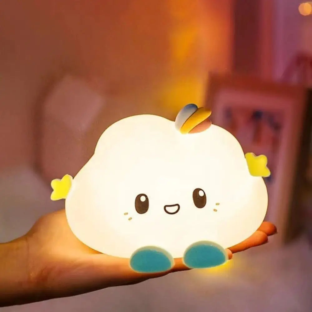 Cute Cloud Night Light Home Decoration Cartoon Creative Table Lamp Portable Mini Bedside Lamp Children Baby Quick Pick Grocers