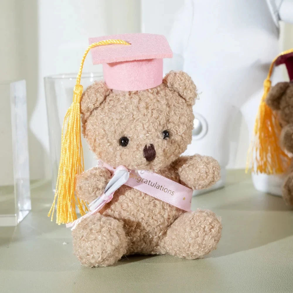 Doctor's Clothing Teddy Bear Doll Plush Toy Small Sitting Doctor Bear Doll Pendant Boys Girls Students Graduation Birthday Gifts Econic Blanks