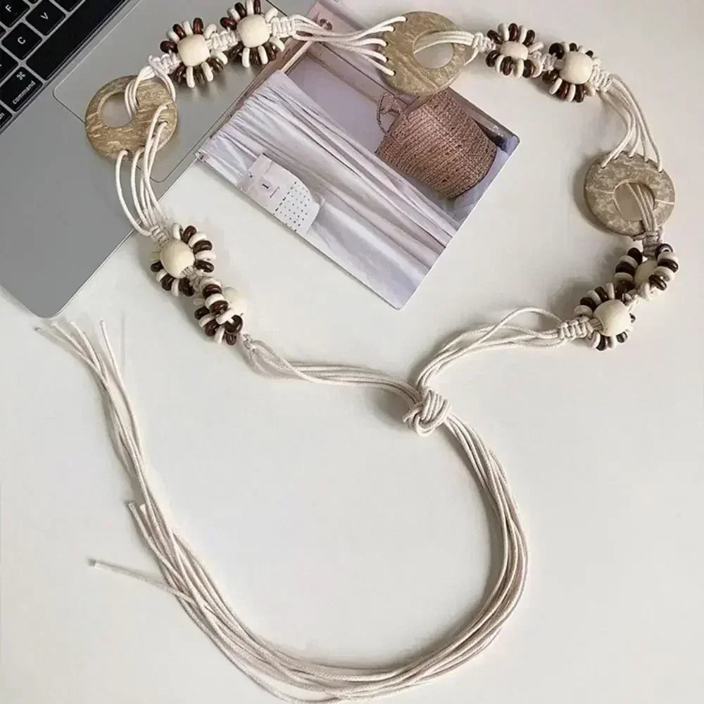 New Butterfly Tassel Waist Chain Y2K Trendy Bohemian Belt Summer Beach Accessories Vintage Flower Bohemian Belt Quick Pick Grocers
