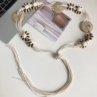 New Butterfly Tassel Waist Chain Y2K Trendy Bohemian Belt Summer Beach Accessories Vintage Flower Bohemian Belt Quick Pick Grocers