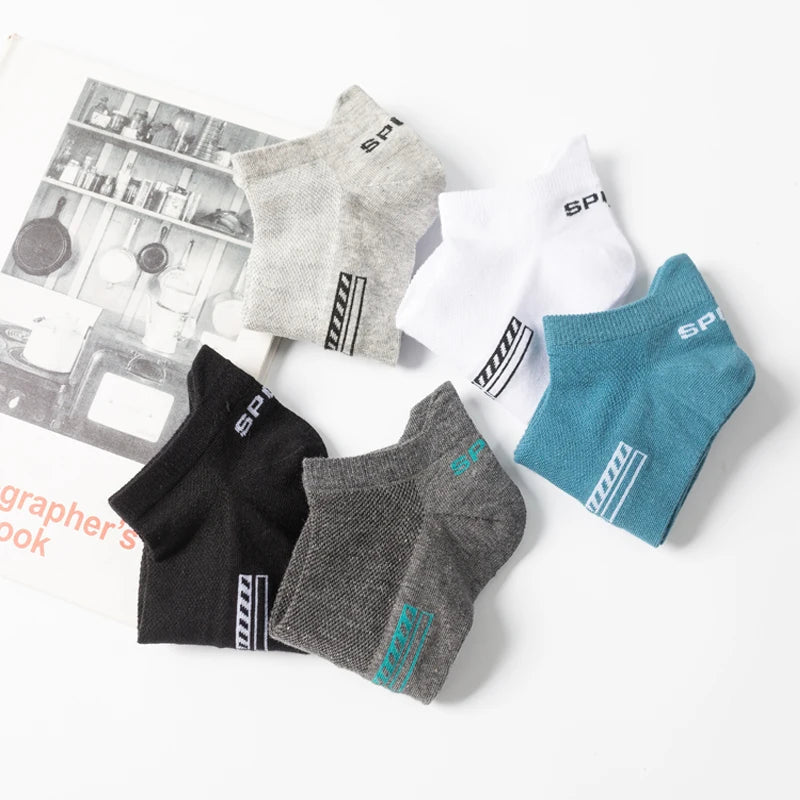 High Quality 10Pairs Men Socks Combed cotton 100% Summer Sports Sock Plus Size EUR38-48 Quick Pick Grocers
