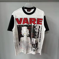 2026 New Fashion Streetwear Shinning Diamond Baggy Tshirts for Men and Women Short Sleeve Rhinestone Cotton Top Tees Oversized Quick Pick Grocers