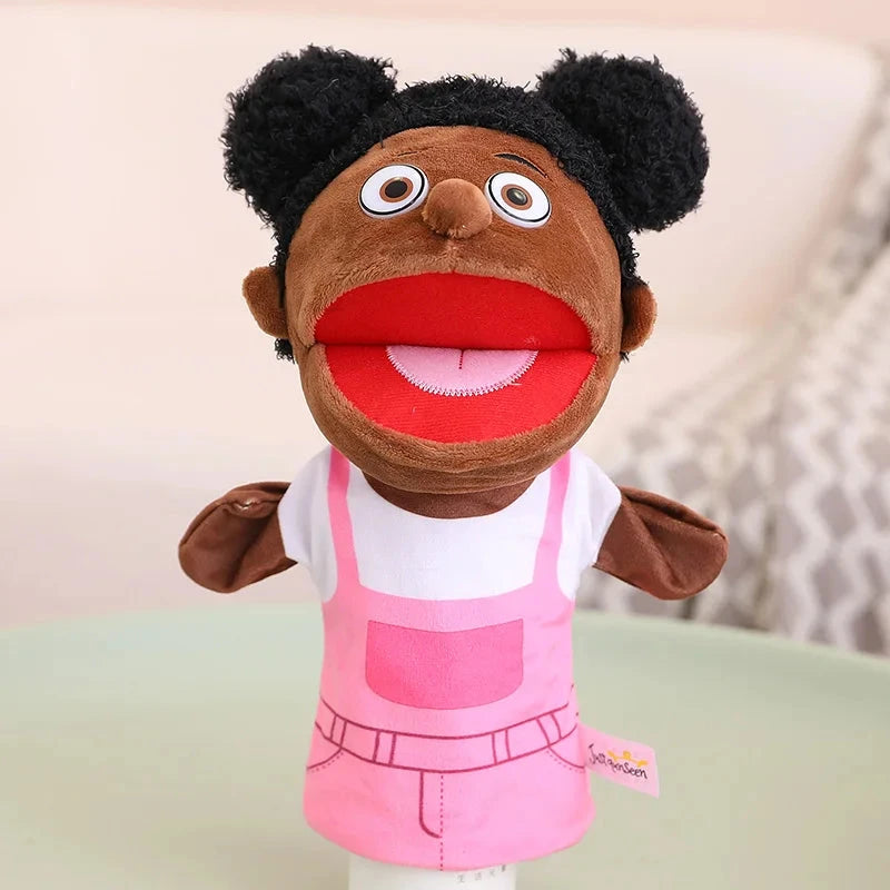28-33cm Kids Plush Finger & Hand Puppet Popular Activity Boy Girl Role Play Bedtime Story Props Family Role Playing Toys Doll Econic Blanks