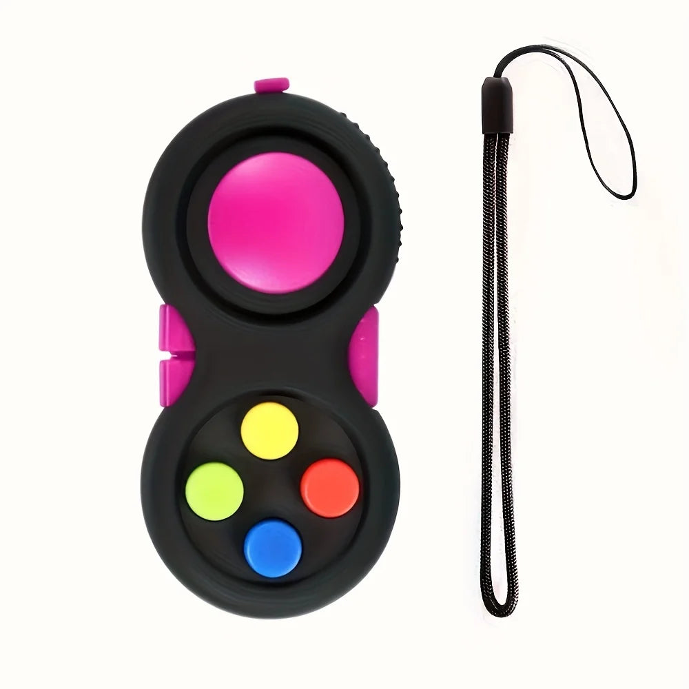Fidget Pad with 8 Fidget Functions, Fidget Controller Stress Reducer, Fidget Toy Cube Relieves Stress and Anxiety Toys Quick Pick Grocers