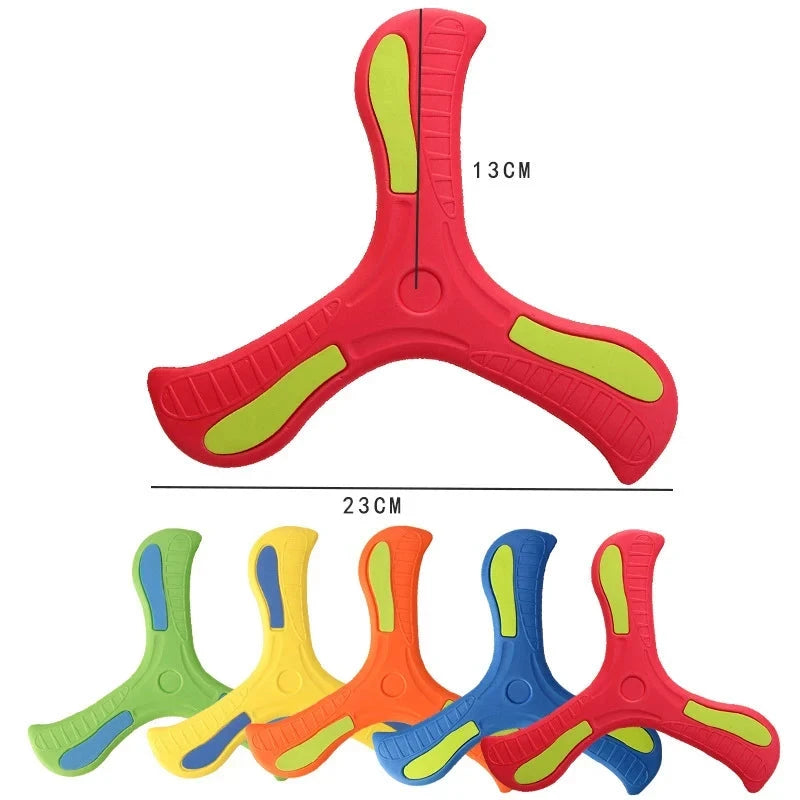 Soft Three-Leaf Boomerang Toy for Kids & Adults – Safe Outdoor Flying Game Econic Blanks
