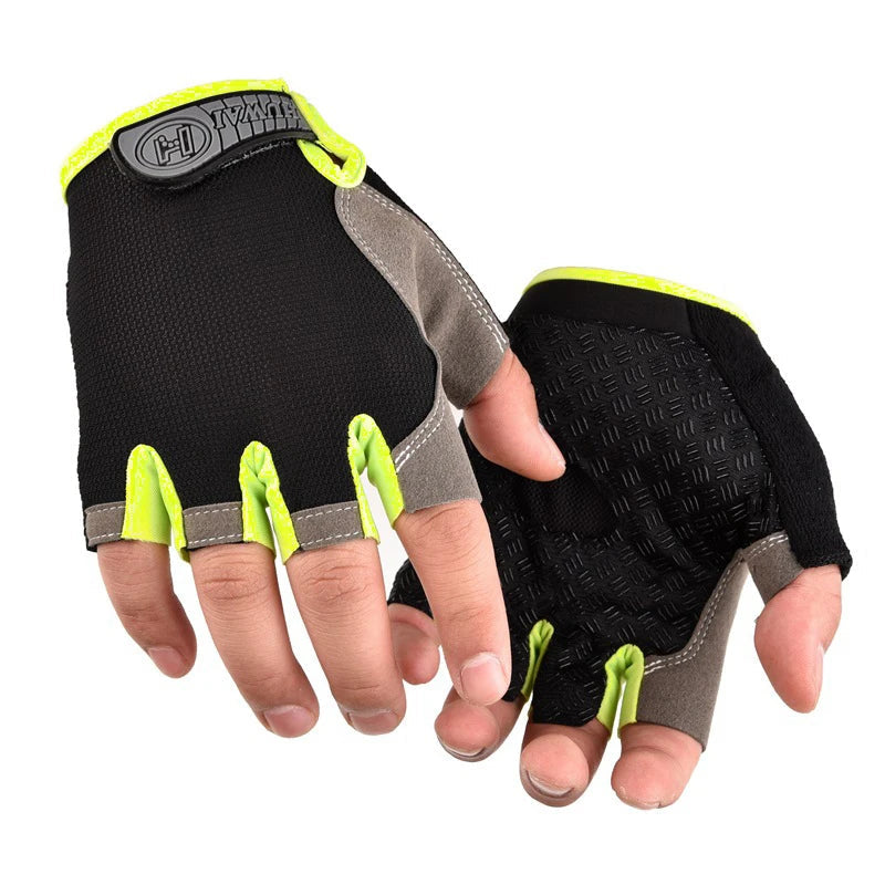 Men Cycling Bicycle Gloves Half Finger Gym Gloves Women Mitten Breathable Anti-slip Glove Fitness Sport Training Gloves Quick Pick Grocers