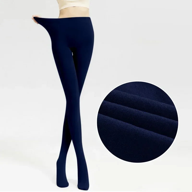 Women's Thermal Winter Tights Fleece Lined Sheer Velvet Pantyhose Thick Warm Leggings with Plush Inner Layer Quick Pick Grocers