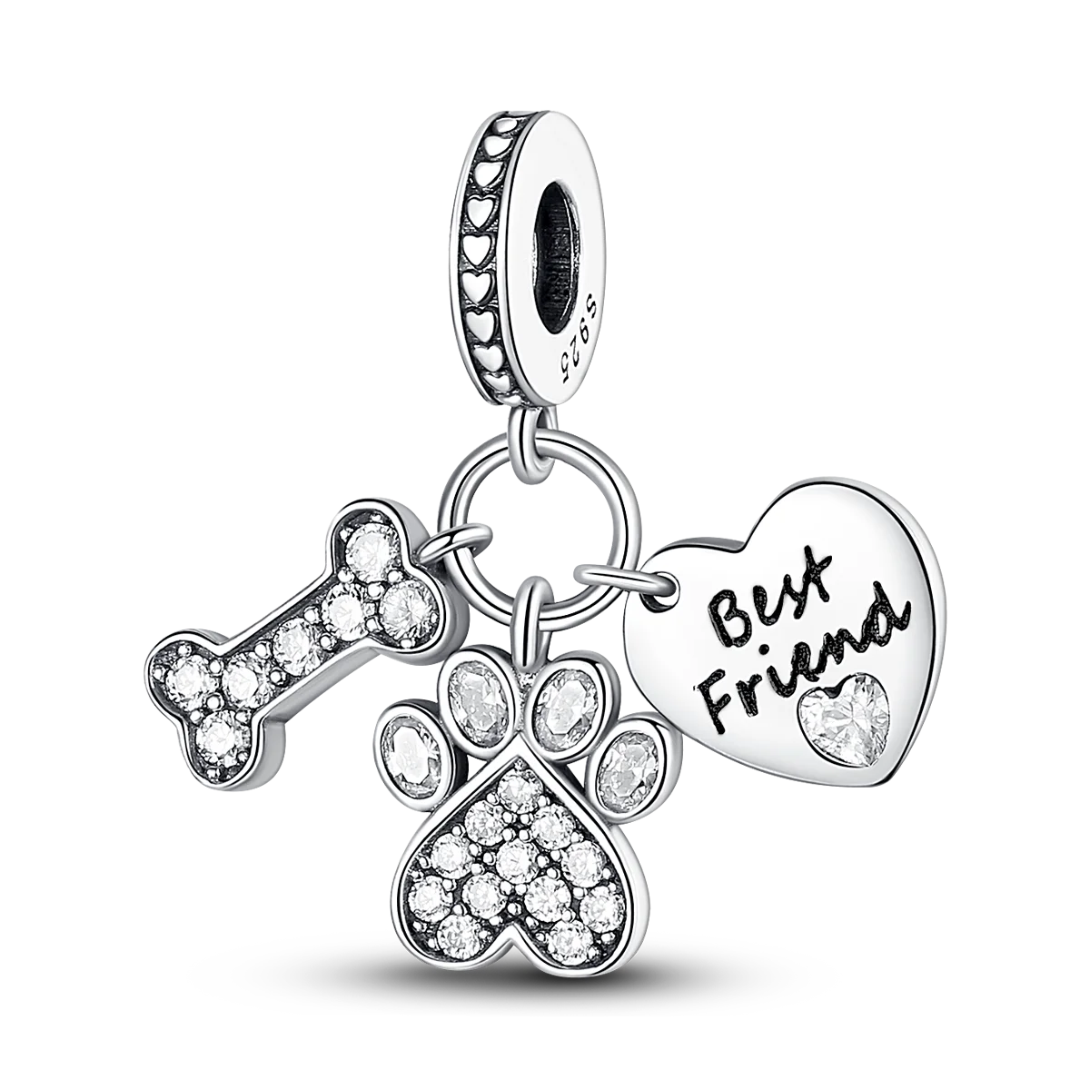 2025 Hot Sale Charms Bead 925 Sterling Silver Pink Butterfly Luminous Firefly Dangle Fit Bangle Bracelet Necklace DIY Jewelry Econic Blanks