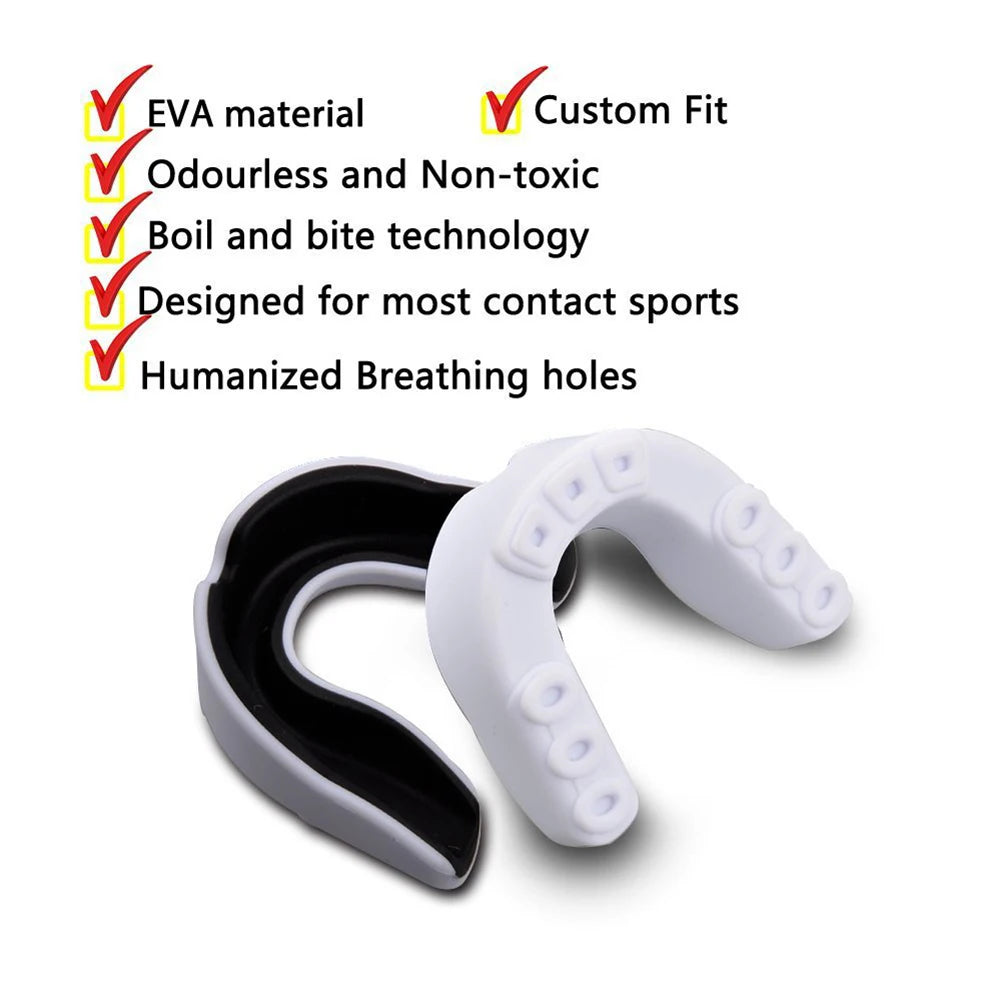 Mouth Guard Boxing Gum Shield MMA Martial Arts Mouth Guard Sports Mouthguard for Football Wrestling Hockey Lacrosse Boxing Quick Pick Grocers