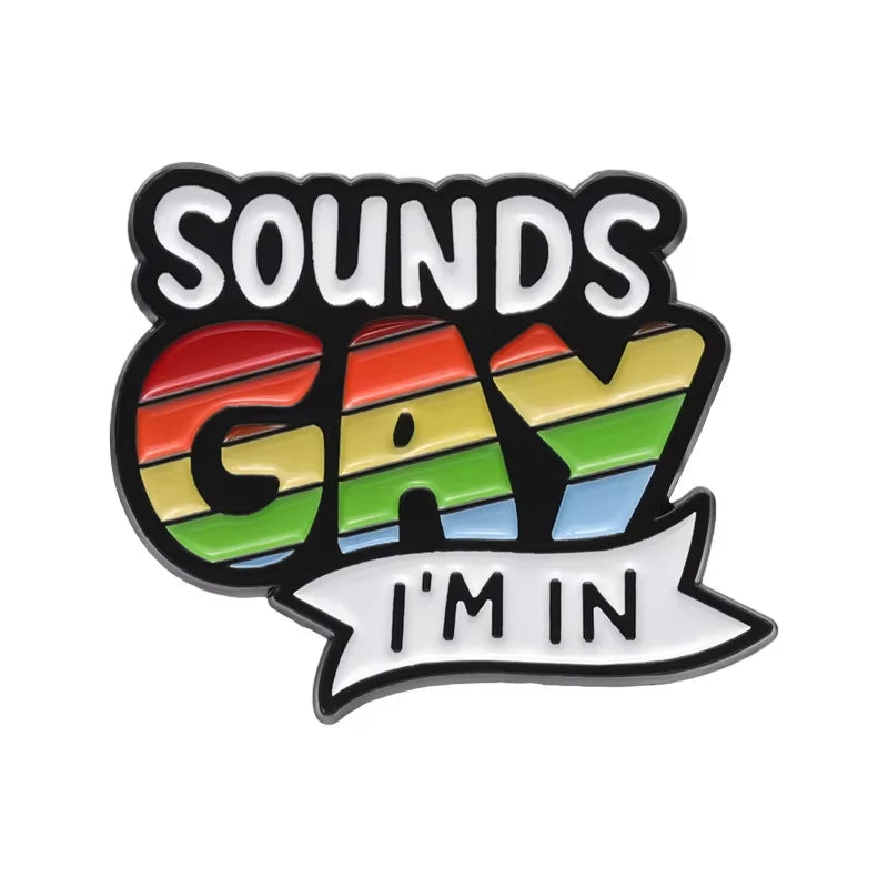 LGBTQ Pride Collect You Are Safe With Me Enamel Pins Rainbow Spaceship UFO Shield Cat Brooches Lapel Badges Jewelry Lover Gifts Quick Pick Grocers