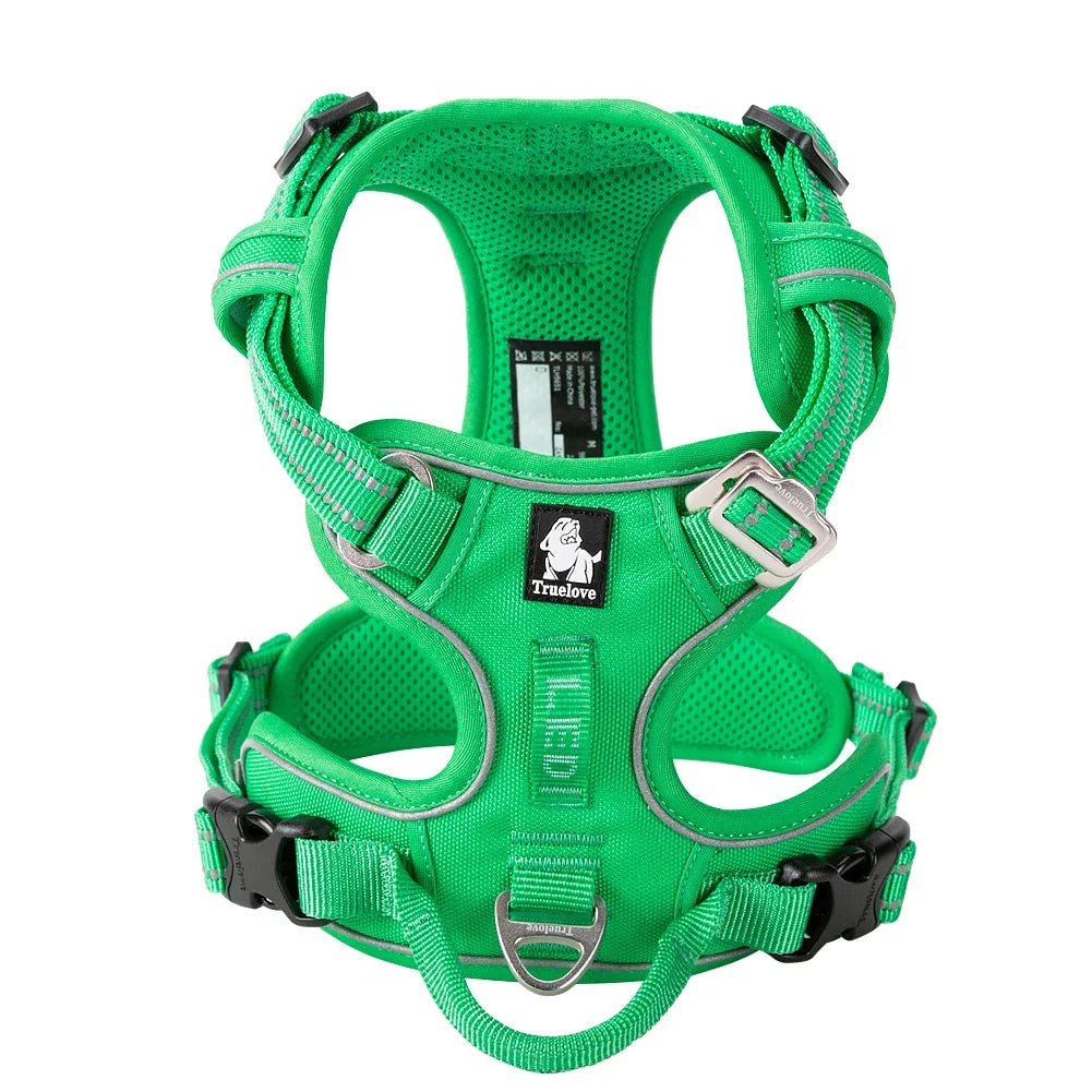 TRUE LOVE Pet Harness No Pull Nylon Reflective Dog Harness Adjustable Comfortable Control Step-in Brilliant Truelove TLH5654 Quick Pick Grocers