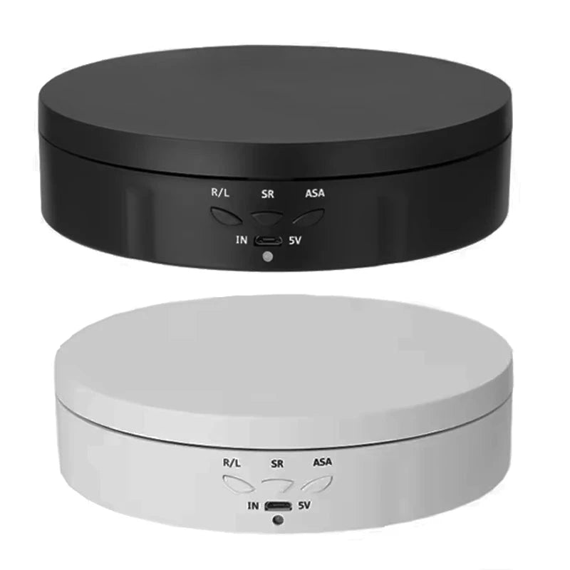 Motorised Rotating Mirror Display Stand,360 Degree Turntable, Jewellery Holder,USB Power Supply, Rotating Shooting, Three Speeds Econic Blanks
