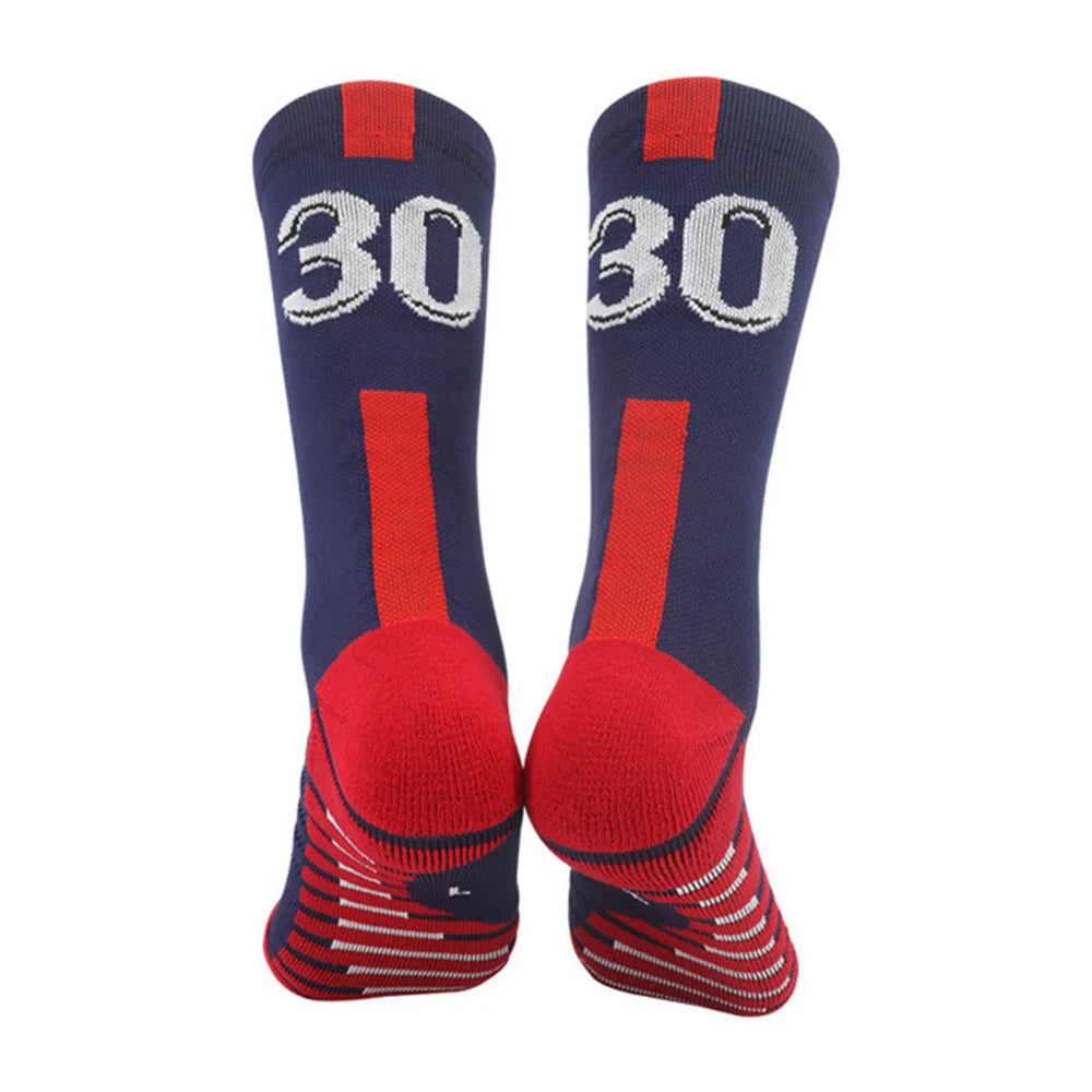 Yellow Number 10# 7# Kids Soccer Socks Blue Men's Football Sports Short Socks Outdoor Running Fast-drying Breathable Non-Slip Quick Pick Grocers
