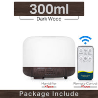 Air Humidifier Essential Oil Diffuser 300ML 500ML 1000ML With Lights Remote Control Ultrasound Electric Aromatherapy Diffuser Quick Pick Grocers