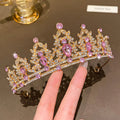 1 large crown fashionable temperament crown headband sweet wind hair accessory suitable for performances and birthdays Quick Pick Grocers