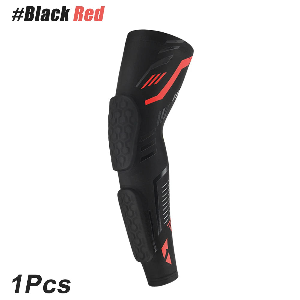 1 Pcs Sports Padded Arm Sleeves Protective Compression Elbow Pad Basketball Football Volleyball Soccer Gym Sport Arm Guards Home Quick Pick Grocers