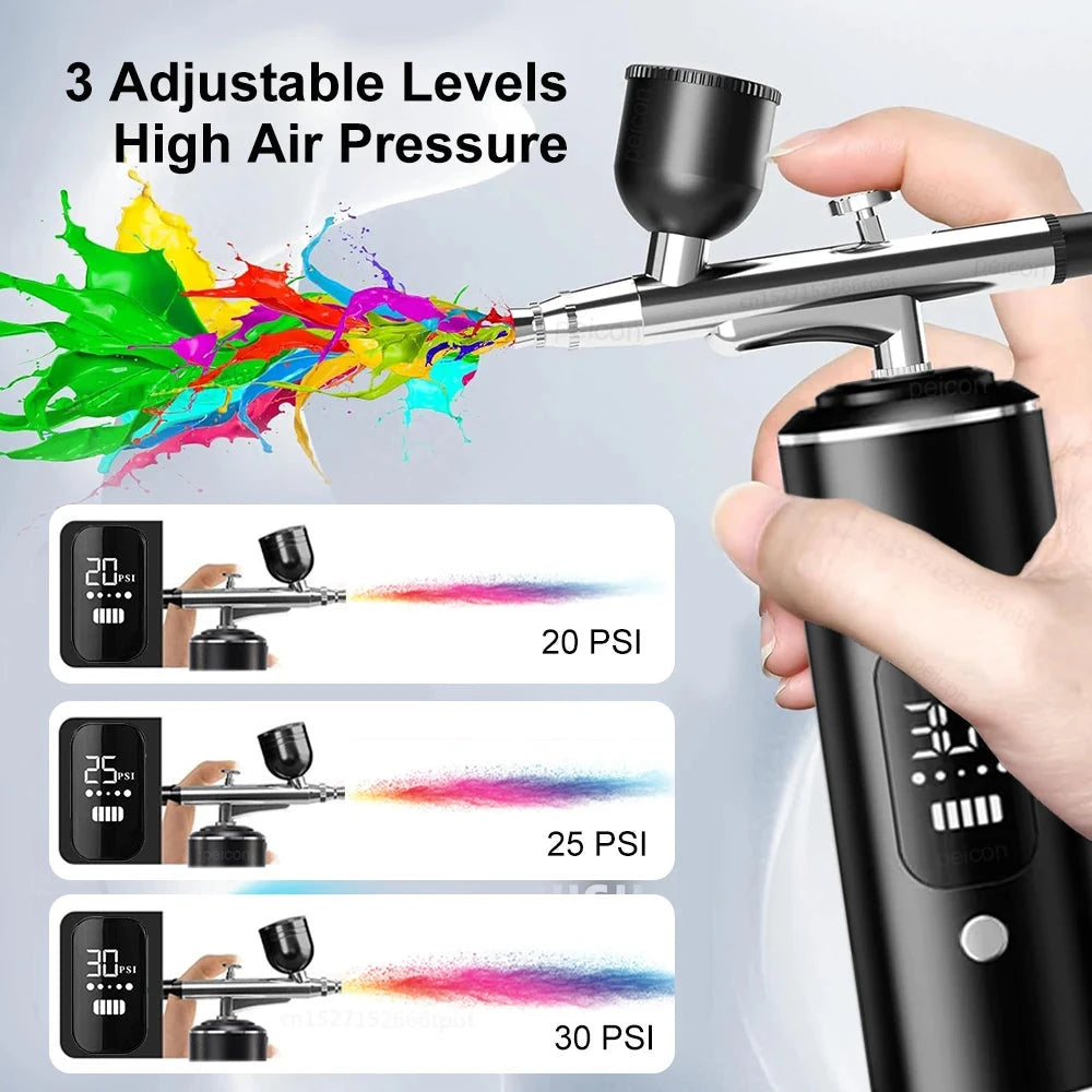 Airbrush with Compressor Portable Airbrush Painting Mini Spray Gun for Painting Paint Crafts Airbrush Compressor Paint Spray Gun Econic Blanks