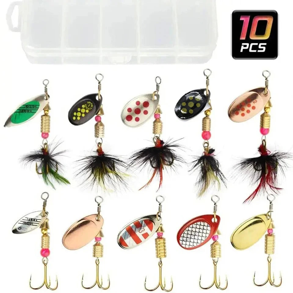 Metal Spoon Spinner Lure 2 to 8g 3.5g 10pcs/Lot Spoonbait Crankbaits Fishing Wobblers For Pike Crochet Set Bait Tackles Econic Blanks