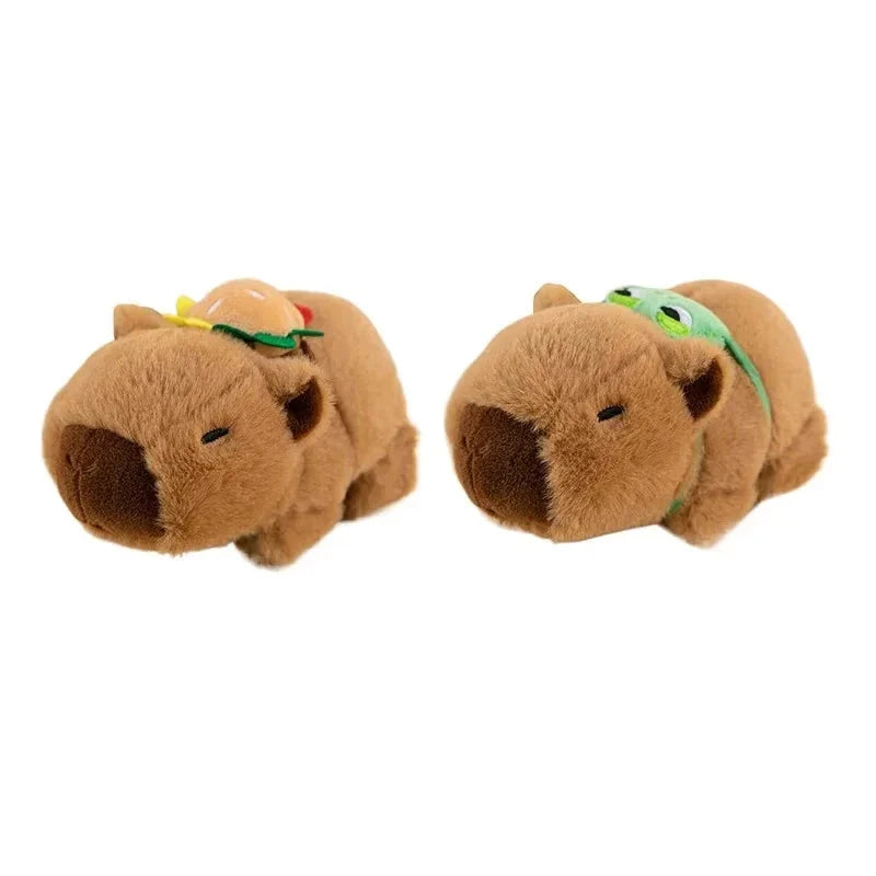 Lovely Capybara Animal Slap Snap Wrap Wristband Bracelet Plush Stuffed Animal Kawaii Capybara Hand Ring Wristband Kid Funny Toys Econic Blanks