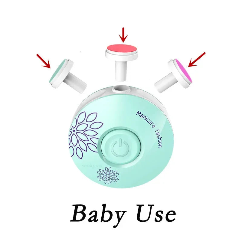 Baby Electric Nail Trimmer Kid Nail Polisher Tool Baby Care Kit Manicure Set Easy To Trim Nail Filer Clippers For Newborn Econic Blanks