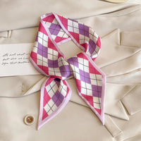 Cashew flower silk scarf, double-sided printed headband, ins decoration, versatile triangle scarf accessories Quick Pick Grocers