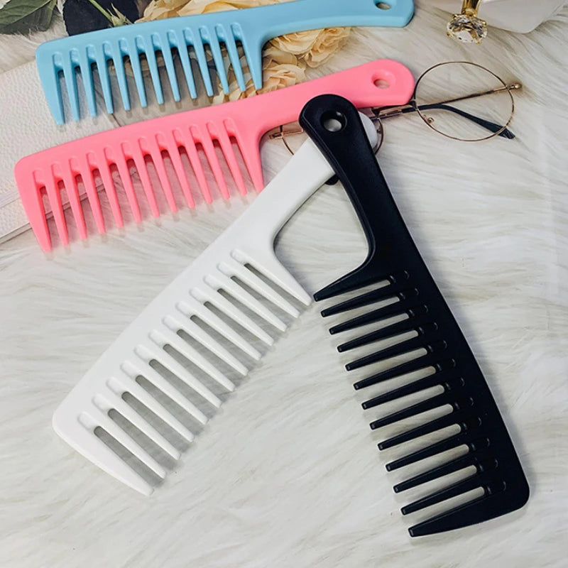 Hairdress Comb Heat Resistant Woman Wet Hook Curly Hair Brushes Pro Salon Dyeing Styling Tools Coarse Wide Spikes Tooth Quick Pick Grocers
