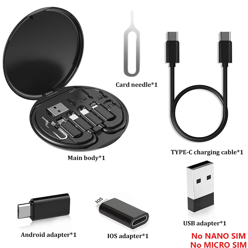 Multi USB Type C to C 60W Charging Adapter Cable Kit USB C to Lighting Conversion Set USB A & Type C to Micro/Type C/Lighting Quick Pick Grocers