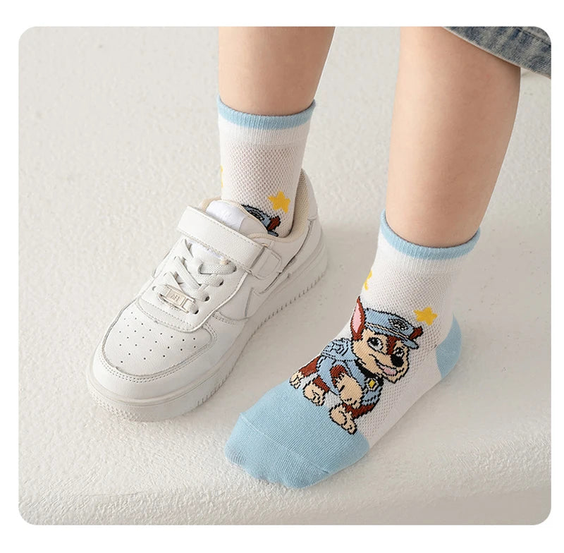 5 Pairs Paw Patrol Kids Socks Cotton Boys Cute Cartoon Socks for Children Baby Casual Socks Spring and Summer Boys Socks Quick Pick Grocers