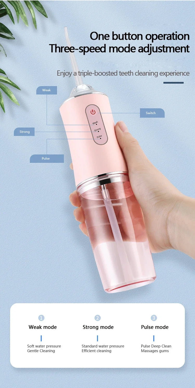 Oral Irrigator Dental Water Jet Flosser Appliance Pick Floss Dentistry Mouth Washing Machine Teeth Whitening Cleaning Tools Econic Blanks