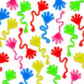 5-20 Pcs Kids Funny Glitter Sticky Hands toy Palm Elastic Sticky Squishy Slap Palm Toy kids Novelty Gift Party Favors supplies Quick Pick Grocers