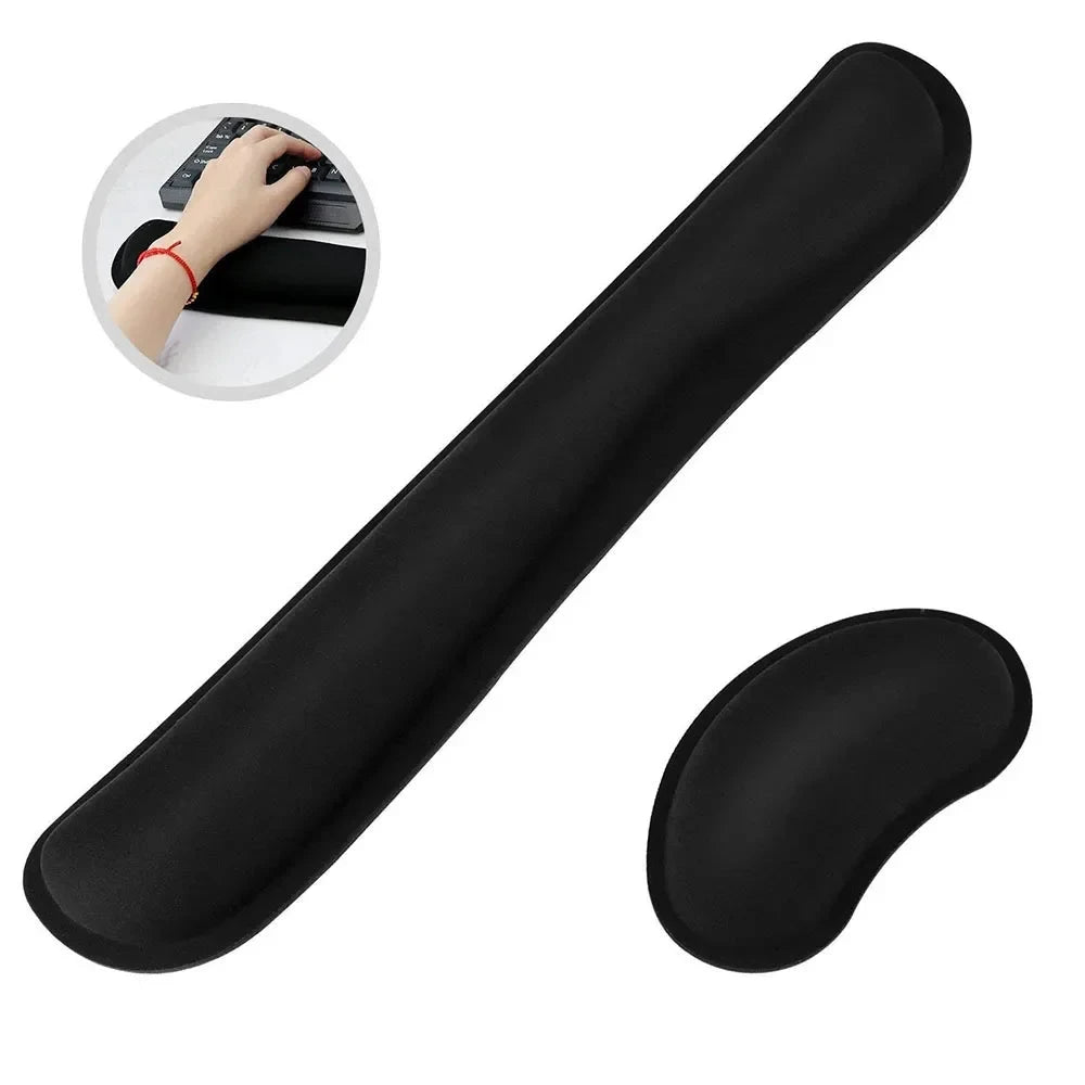 Widen Memory Foam Nonslip Mouse Pad Wrist Support Keyboard Wrist Rest Support For Office, Computer, Laptop & Mac & Comfortable Econic Blanks