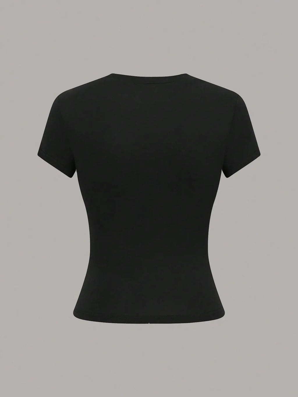 Women's Solid Color Short Sleeve T-Shirt, Minimalist Basic Top for Summer Quick Pick Grocers