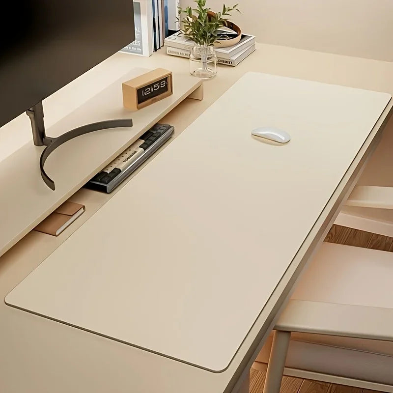 1pc Large Faux Leather Mouse Pad, Non-Slip Waterproof Desk Pad for Office, Desk, Mouse Pads for DeskEasy To Clean, Mouse Pads Quick Pick Grocers