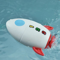 Clockwork Water Rocket Bath Toy Kids' Fun in Pools for Early Learning and Summer Shower Activities Water Play Bathing Toy Quick Pick Grocers