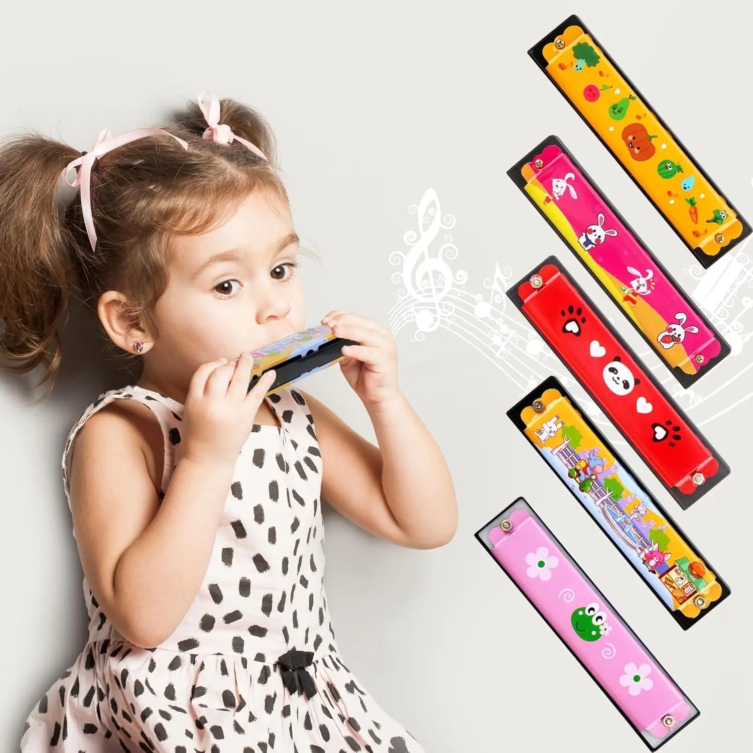 1pc/2/4pcs Children Wooden Harmonica Musical Instrument Toys Music Teaching Aids Puzzle Early Education Kindergarten Beginners Econic Blanks