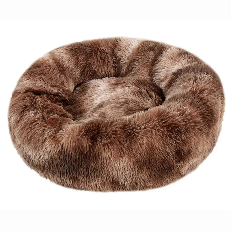 40-90cm 6 Sizes Round Pet Bed for Large Dog Bed Super Soft Cat Bed Plush Dog House for Medium Dog House Winter Warm Sleeping Quick Pick Grocers