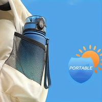 Gradient Water Bottle - 1000ml/600ml/750ml Capacity Outdoor Camping Gym Suitable Holiday Gift Birthday Quick Pick Grocers