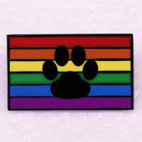 Rainbow LGBT Encourage Letters Metal Enamel Badge Gay Lesbian Asexual Transgender Adaptive Lapel Pin Jewelry Gifts Accessories Quick Pick Grocers
