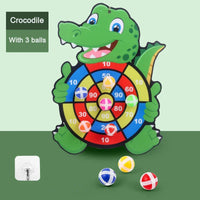 Educational Games Dart Board Baby Toy Stickey Ball Dart Indoor Sports Child Montessori Games for Children 3 to 7 Years Quick Pick Grocers