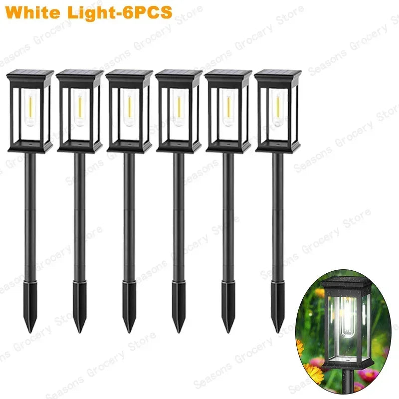 Waterproof LED Solar Lights for Garden Yard Driveway - Automatic Pathway Lighting Outdoor Landscape Lighting Auto On/Off at Dusk Quick Pick Grocers
