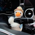 Plush Puppy Clutch Decoration Car Wiper Turn Signal Switch Ornaments kawaii Bowknot Dog Car Wiper Doll Auto Interior Accessories Econic Blanks