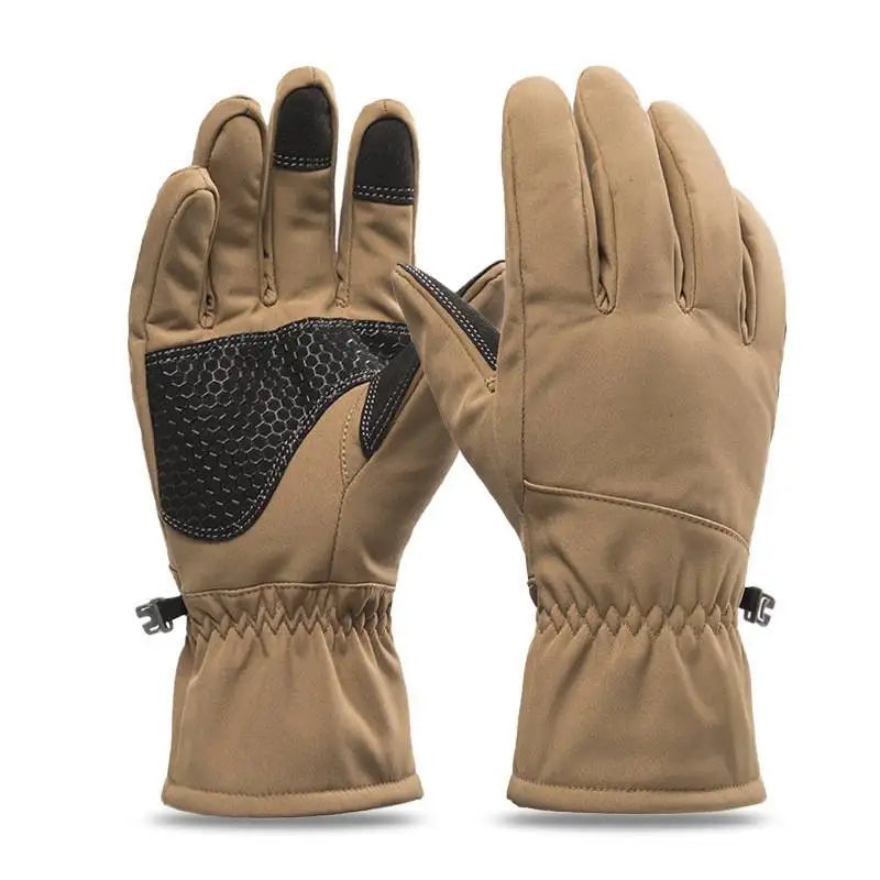 Men Women Winter Tactics Outdoors Camouflage Thickened Ski Gloves Waterproof Touch Screen Skiing Camping Cycling Fishing Glove