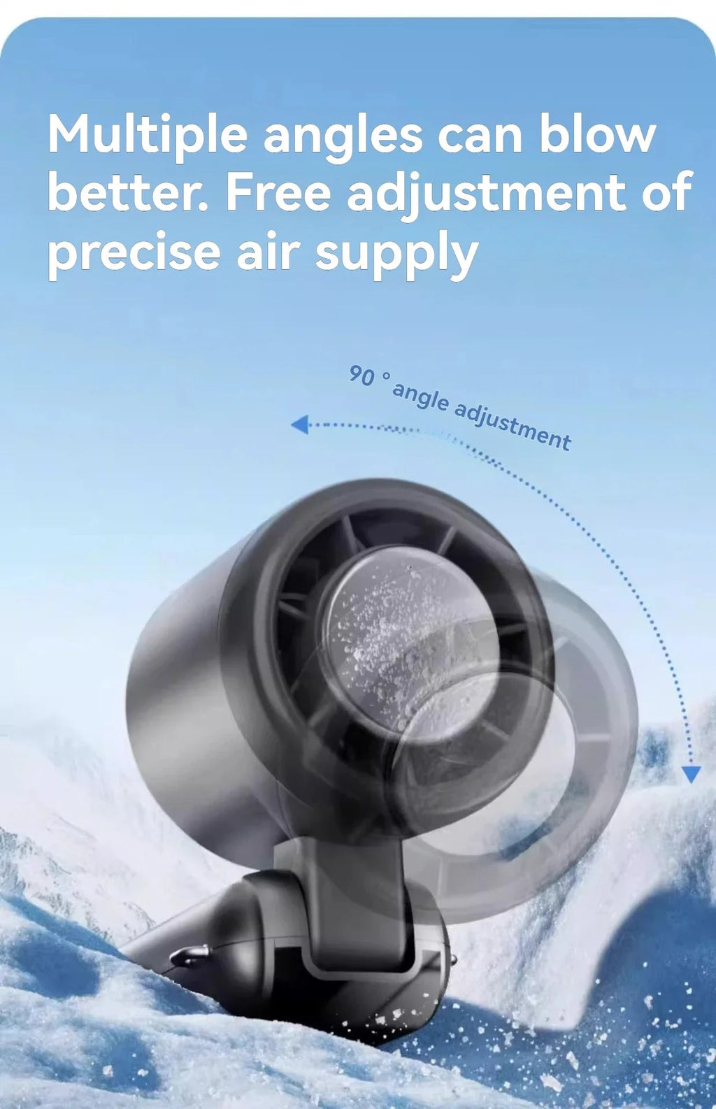 JPNPL 4000mAh Hanging Ice Pack Handheld High-speed Fan Folding 100 Speed Infinitely Adjustable Fan Portable For Outdoor Neck Quick Pick Grocers