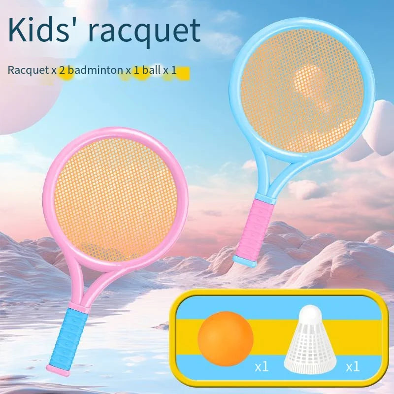 Children's badminton tennis racket exercise reaction ability beginners family outdoor beach tennis kindergarten baby parent-chil Quick Pick Grocers